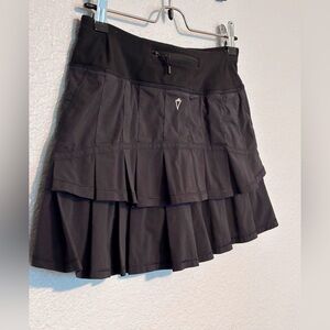 Ivivva Black Ruffled Skort Girl Size 10-12